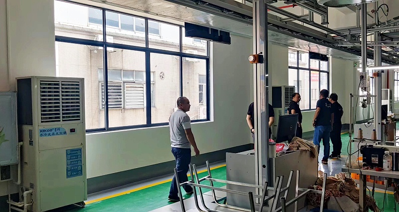 制衣廠房車間降溫用星科工業(yè)蒸發(fā)冷省電空調(diào)
