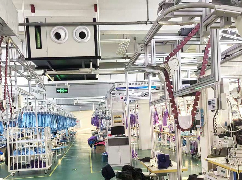 工業廠房降溫設備，應用蒸發冷省電空調-臥式射流空調