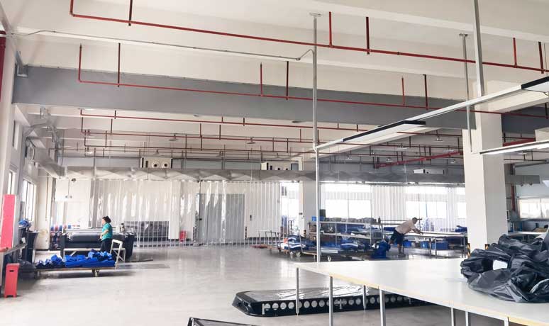 工業(yè)車間制冷降溫，應(yīng)用蒸發(fā)冷省電空調(diào)-臥式射流機(jī)組