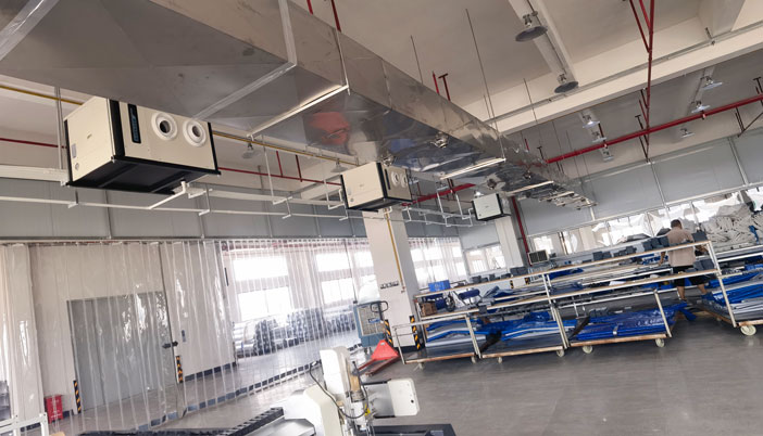 車間空調東莞企業新選擇，蒸發冷省電空調-臥式射流空調